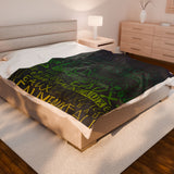 EAUX- MARDI GRAS PLUSH BLANKET