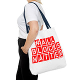 #AllBlocksMatter Tote Bag - Empowering AOP Design for Activism