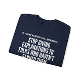EXPLANATION UNISEX SWEATSHIRT
