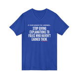 EXPLANATION UNISEX V-SHIRT T-SHIRTS
