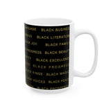 BLACK MAGIC - BLACK GOLD CERAMIC MUG BLACK 11oz, 15oz
