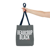 BEAUCOUP BLACK - WHITE TOTE BAG