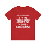 HELP THEM PACK UNISEX SHORT SLEEVE T-SHIRT