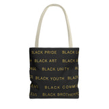 BLACK MAGIC - GOLD LETTERS TOTE BAG