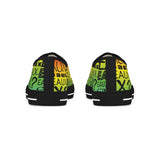 EAUX BLACK ON RAINBOW LOW-TOP SNEAKERS WHITE SOLE