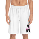 V EAUX IV - BLACK W/ PINK EAUX BOARD SHORTS