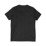 EAUX BLACK UNISEX V-NECK T-SHIRTS