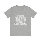 HELP THEM PACK UNISEX SHORT SLEEVE T-SHIRT