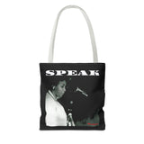 SPEAK - WHITE TOTE BAG