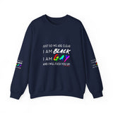 BLACK GAY FUP WHITE UNISEX SWEATSHIRTS