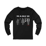 MARCH - WHITE UNISEX LONG SLEEVE T-SHIRT