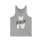 V EAUX IV - WHITE W/ BLACK EAUX UNISEX TANK TOP