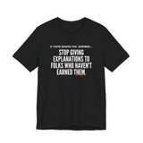 EXPLANATION UNISEX SHORT SLEEVE T-SHIRT