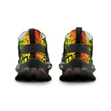 EAUX BLACK ON RAINBOW MESH SNEAKERS