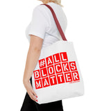 #AllBlocksMatter Tote Bag - Empowering AOP Design for Activism