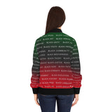 BLACK MAGIC - RBG AOP WOMEN'S BOMBER JACKET