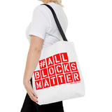 #AllBlocksMatter Tote Bag - Empowering AOP Design for Activism