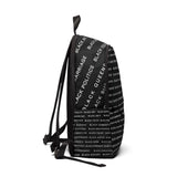 BLACK MAGIC WHITE LETTERS BOOK BAG
