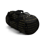 BLACK MAGIC - GOLD LETTERS DUFFEL BAG