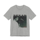 SPEAK - WHITE UNISEX SHORT SLEEVE T-SHIRT