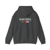 BLACKITY BLACK - WHITE UNISEX HOODIE