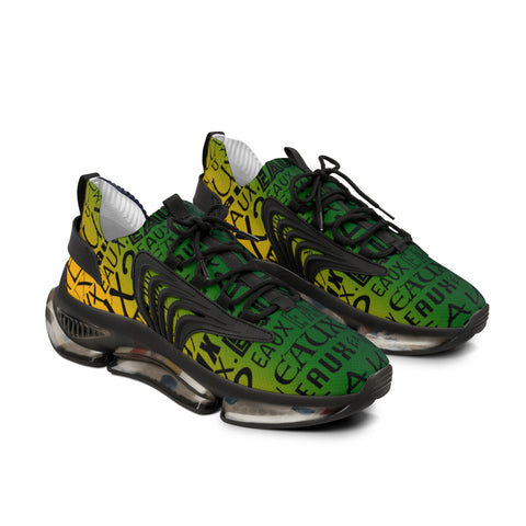 EAUX - BLACK ON MARDI GRAS MESH SNEAKERS
