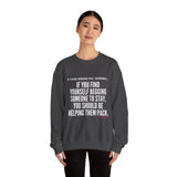 HELP THEM PACK UNISEX SWEATSHIRT