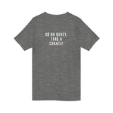 GO ON HONEY UNISEX V-NECK T-SHIRTS