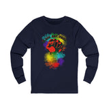 BLACK GAY PROUD FIST UNISEX LONG SLEEVE