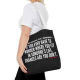 WHERE YOU FIT TOTE BAG