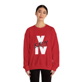 V EAUX IV - WHITE W/ BLACK EAUX UNISEX SWEATSHIRT