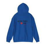 BLACK PEOPLE I LOVE YOU - BLACK UNISEX HOODIE