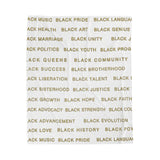 BLACK MAGIC - GOLD LETTERS PLUSH BLANKET