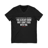 YOU ALREADY KNOW UNISEX V-NECK T-SHIRT