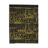 EAUX - GOLD PLUSH BLANKET