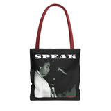 SPEAK - WHITE TOTE BAG