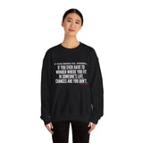 WHERE YOU FIT UNISEX SWEATSHIRT