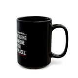 TRADING PLACES CERAMIC MUG - BLACK 110Z, 150Z