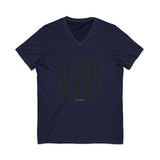 HIGH END BLACK UNISEX V-NECK T-SHIRTS