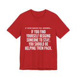 HELP THEM PACK UNISEX SHORT SLEEVE T-SHIRT