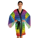BLACK MAGIC RAINBOW BLACK  KIMONO