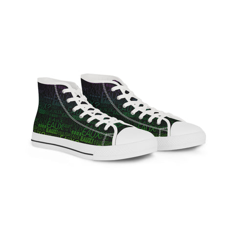 EAUX - MARDI GRAS HI - TOP SNEAKERS WHITE SOLE