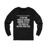 HELP THEM PACK UNISEX LONG SLEEVE T-SHIRT
