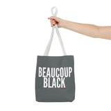 BEAUCOUP BLACK - WHITE TOTE BAG