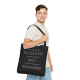 BLACK MAN RAINBOW TOTE BAG
