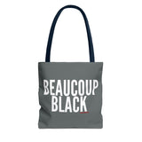 BEAUCOUP BLACK - WHITE TOTE BAG