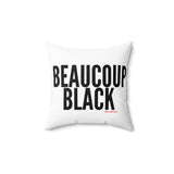 BEAUCOUP BLACK - BLACK THROW PILLOW