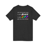 BLACK GAY FUP WHITE UNISEX V-NECK T-SHIRTS