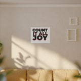 COUNT IT ALL JOY-RBG CANVAS ART