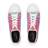 Colorful Graphic Low Top Sneakers for Trendy Men